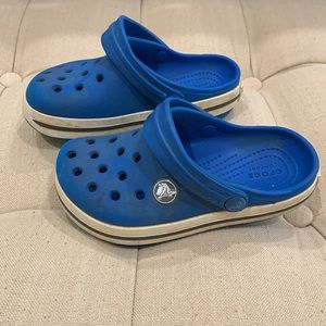 Blue Kid Crocs - little kid size 9